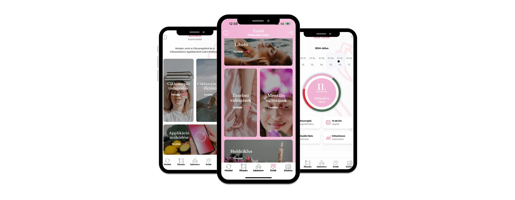 Ciklusszinkron applikáció By Health What Else